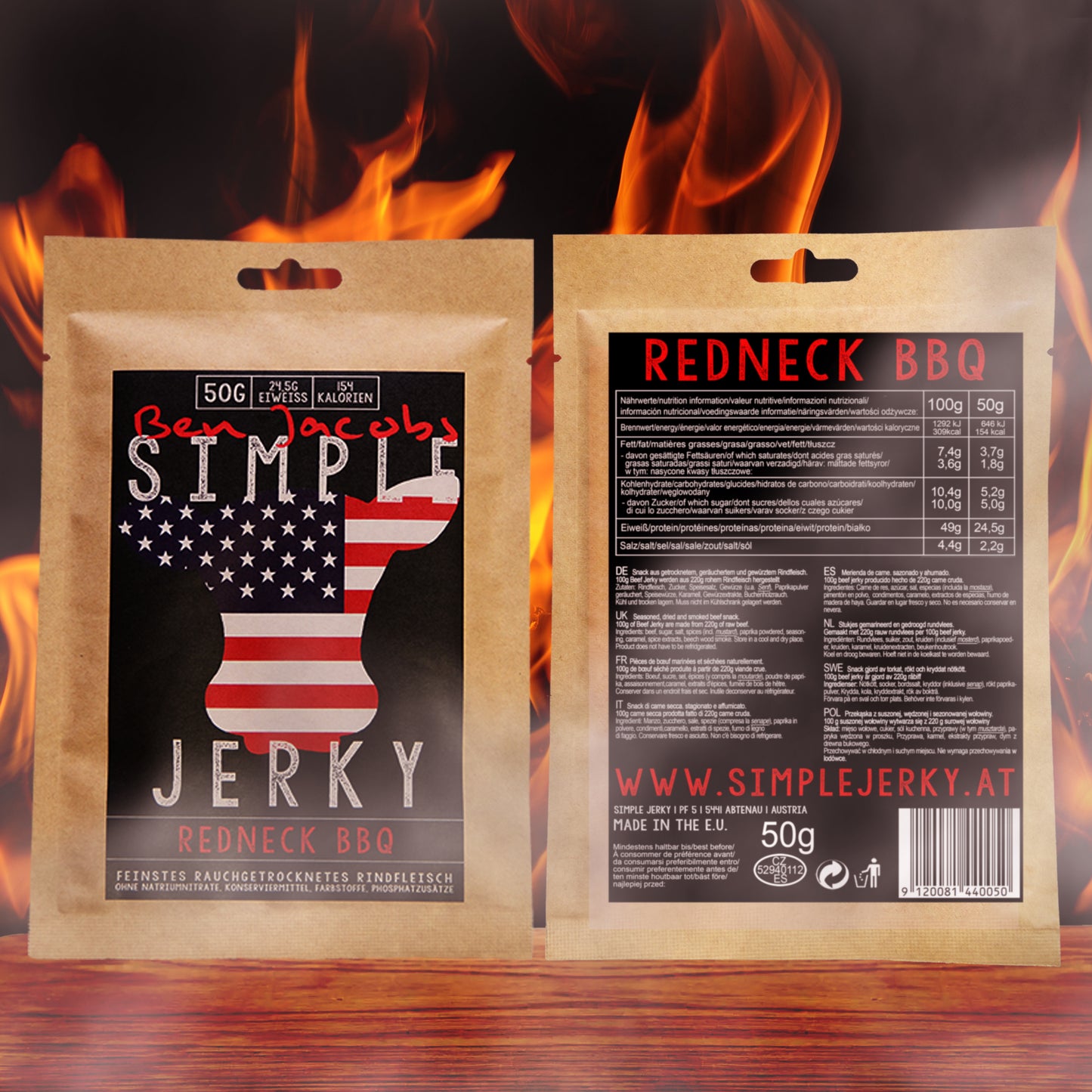 Beef Jerky - Redneck BBQ (Mengenrabatte)
