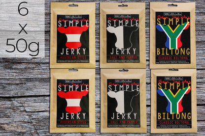 Simple Jerky - No Sugar Box (6 x 50g)