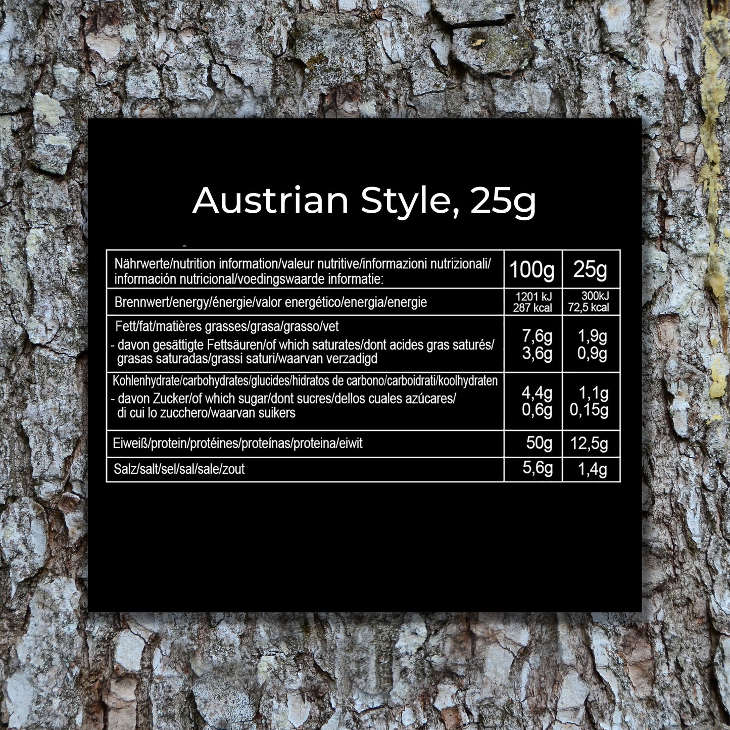 Austrian Style (25g) Nährwerte